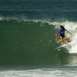 Paige Hareb sets up on making the wave section