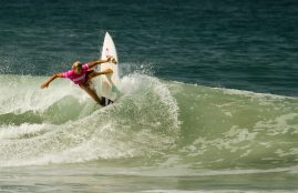 Sage Erickson exhibits perfect surf form