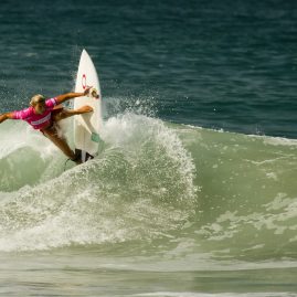 Sage Erickson exhibits perfect surf form