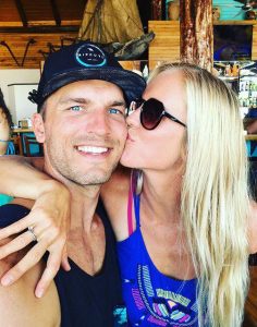 Bethany Hamilton and her husband, Adam.