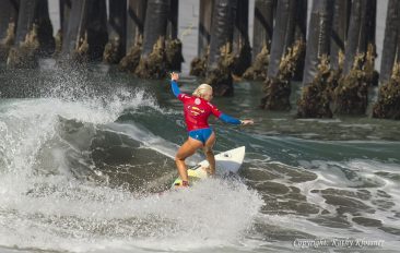 Tatiana Weston-Webb surfing