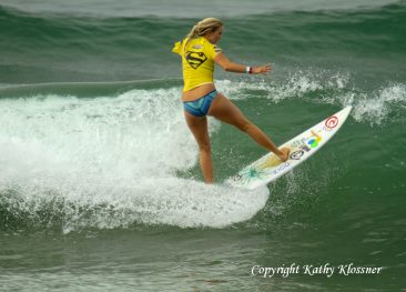 Bethany Hamilton surfing a wave