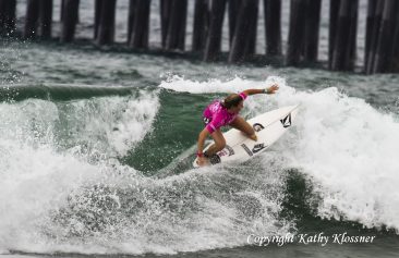 Coco Ho making a wave section