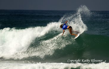 Lakey Peterson surfing at the 2016 Supergirl Jam Surf Contest.