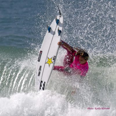 Courtney Conlogue getting vertical on a wave