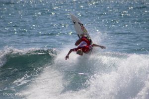 Tatiana Weston-Webb competing at the Los Cabos Open of Surf Women’s Pro