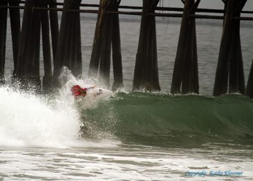 Keely Andrew doing an off the lip.