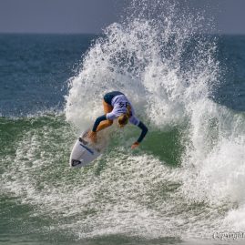 Bronte Macaulay competing at the 2017 Swatch Pro.