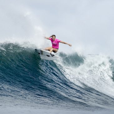Champion Stephanie Gilmore of Australia is the WINNER of the 2017 Maui Women's Pro after defeating Malia Manuel of Hawaii in the Final at Honolua Bay, Maui, Hawaii, USA.